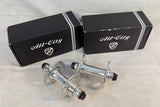 All-City New Sheriff SL Front Hub & Rear Hub, 32H Silver - Brand New!