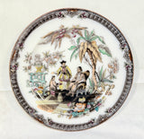 Vintage Antique Beech & Hancock Pekin Luncheon Plates - Set of 2