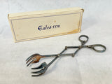 Eales 1779 Silver Plate Articulated Ice/Sugar Cube Tongs
