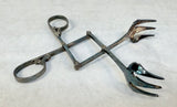 Eales 1779 Silver Plate Articulated Ice/Sugar Cube Tongs