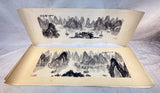 Guilin Mountain Landscapes, Guangxi China Calligraphy Drawings - Lot of 10
