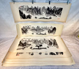 Guilin Mountain, Guangxi China Landscapes, Calligraphy Drawings - Lot of 10