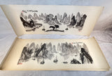 Guilin Mountain, Guangxi China Landscapes, Calligraphy Drawings - Lot of 10