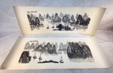 Guilin Mountain, Guangxi China Landscapes, Calligraphy Drawings - Lot of 10