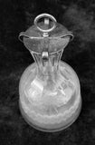 Fostoria Cloverleaf Decanter Carafe Bottle with Metal Lid