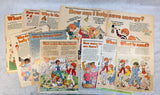 1975 Health Tex Hard Answers to Hard Questions Children's Educational Ads - Lot of 41