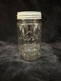 Pair of Vintage Glass Mason Jars