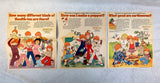 1975 Health Tex Hard Answers to Hard Questions Children's Educational Ads - Lot of 41