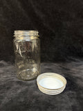 Pair of Vintage Glass Mason Jars