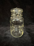 Pair of Vintage Glass Mason Jars