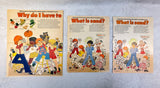 1975 Health Tex Hard Answers to Hard Questions Children's Educational Ads - Lot of 41