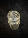 Pair of Vintage Glass Mason Jars