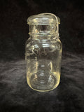 Pair of Vintage Glass Mason Jars