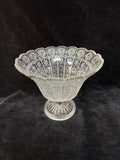 Large Cut Glass Footed Bowl