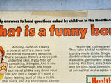 1975 Health Tex Hard Answers to Hard Questions Children's Educational Ads - Lot of 41