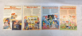 1975 Health Tex Hard Answers to Hard Questions Children's Educational Ads - Lot of 41