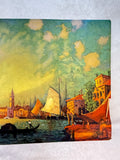 Vintage 1928 Venetian Elopement by La Tesa Borin Mfg. Lithograph