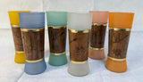 Siesta Ware Wood Wrapped Tiki Tumblers - Set of 6