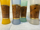 Siesta Ware Wood Wrapped Tiki Tumblers - Set of 6