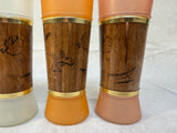 Siesta Ware Wood Wrapped Tiki Tumblers - Set of 6