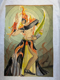 Vintage Original Theatrical Costume Design, Signed by Artist
