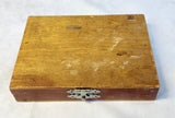Vintage Nut Cracker with 11 Picks in Wood Box Set