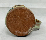 Drip Glaze Pottery Mug with Thumb Rest