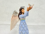 Jim Shore Heartwood Creek Bereavement Angel with Dove Figurine