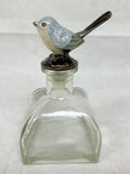Bottles with Painted Bird Stoppers - Set of 2
