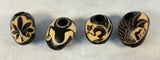 Hand-Carved Tagua Nut Mini Smoking Pipes - Set of 4