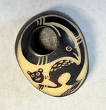 Hand-Carved Tagua Nut Mini Smoking Pipes - Set of 4