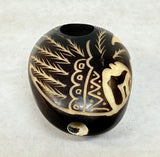 Hand-Carved Tagua Nut Mini Smoking Pipes - Set of 4