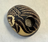 Hand-Carved Tagua Nut Mini Smoking Pipes - Set of 4