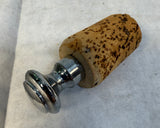 Italian Green Glass Pitcher with Ice Pocket