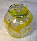 Blenko 1007 Yellow Swirl Bowl - Signed