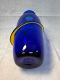 Large Blenko Cobalt Glass Vase - Signed