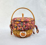 1996 Longaberger Small Pumpkin Basket with Liner
