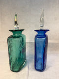Pair of Blenko Holiday Bottles