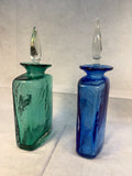 Pair of Blenko Holiday Bottles