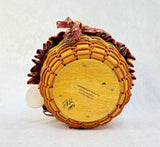 1996 Longaberger Small Pumpkin Basket with Liner