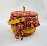 1996 Longaberger Small Pumpkin Basket with Liner