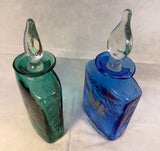 Pair of Blenko Holiday Bottles