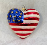 Christopher Radko 5" Brave Heart Patriotic Ornament