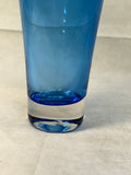 Medium Blue Blenko Vase