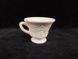 Harvest Grape Indiana Glass Co. Milk Glass Pitcher & 7 Cups - 8 Pieces