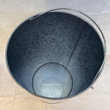 Yellow Metal Pushboy Trash Bin