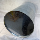 Yellow Metal Pushboy Trash Bin