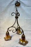 Quoizel Todd Phillips Art Glass 3-Light Chandelier