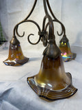 Quoizel Todd Phillips Art Glass 3-Light Chandelier