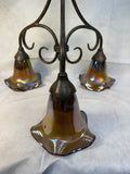 Quoizel Todd Phillips Art Glass 3-Light Chandelier